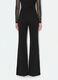 Pantaloni neri flare in modal elasticizzato_3