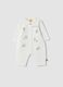 Off-white organic cotton sleepsuit with Winnie the Pooh print_0