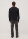 Pigiama grigio antracite con girocollo e pantaloni a quadri regular fit_3