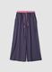 Blue striped pure viscose pyjama trousers_0