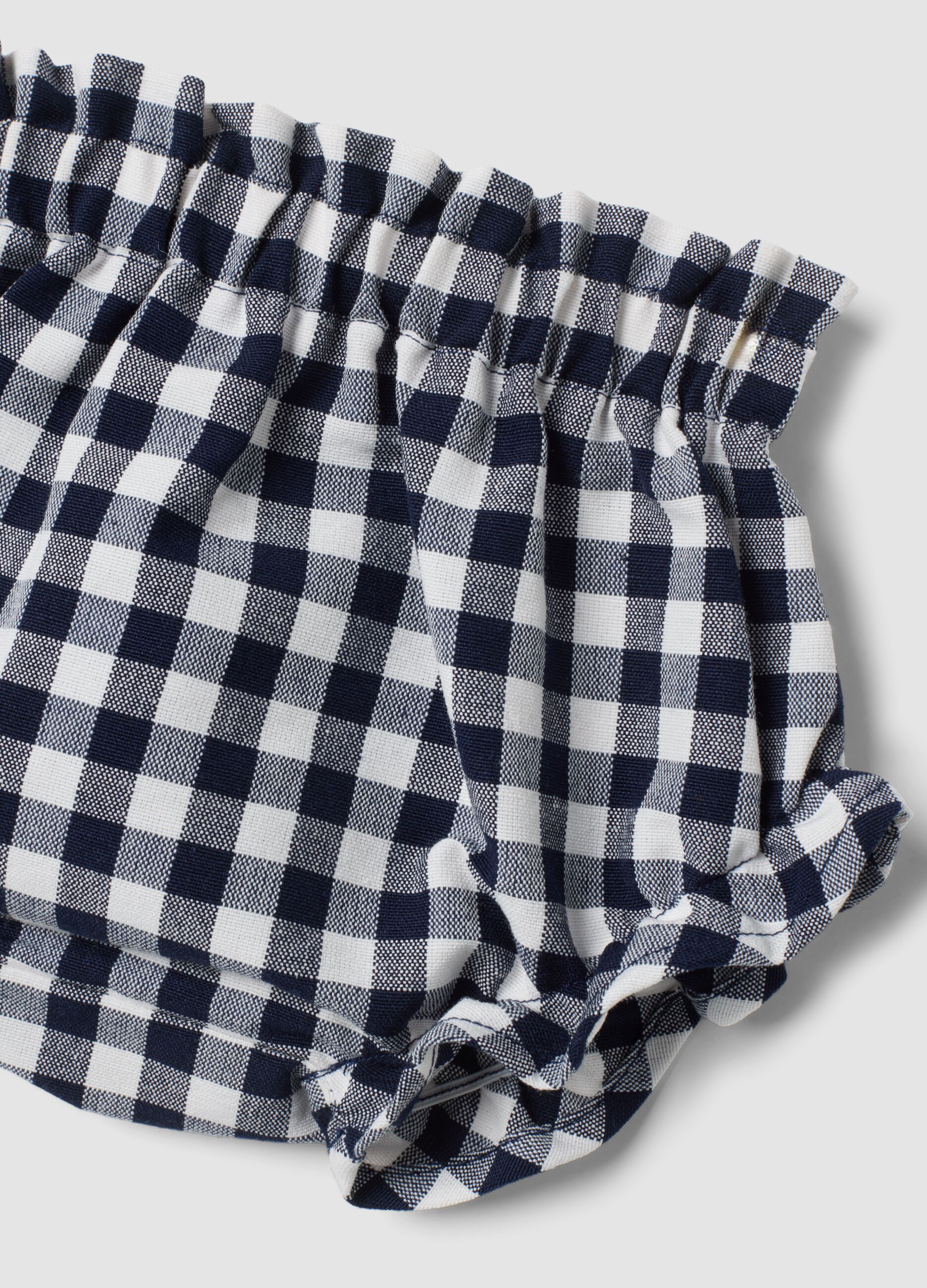 Navy two-piece cotton-blend set