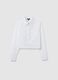 Girls' White Slim Fit Pure Cotton Shirt_3