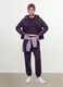 Purple cotton-blend joggers with elasticated waist, regular fit_0
