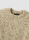 Maglia girocollo ecr&ugrave; in misto lana verde salvia arancione_1