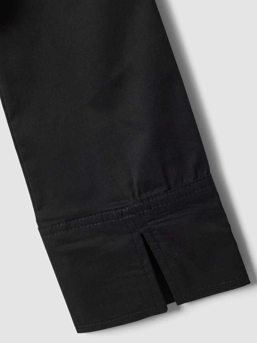 Fitted Full-Zip Shirt Black_9