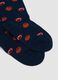 2-pack of long blue socks in stretch organic cotton with pattern_1