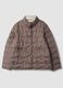 Giacca imbottita sabbia regular fit con collo alto_0