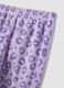Lilac purple crew-neck pyjamas with teddy bear print_3