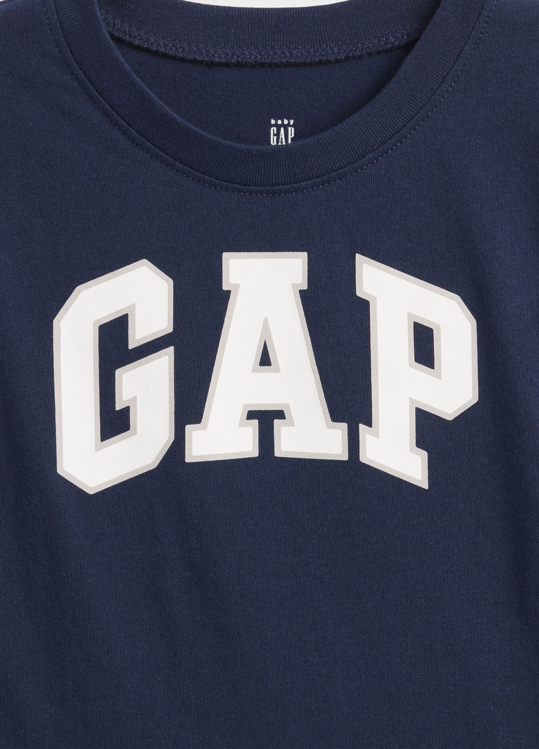 تي شيرت قطني بأكمام طويلة بشعار GAP