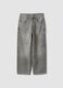 Jeans grigi in puro cotone skater fit_0