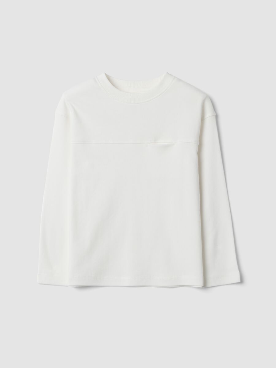 White organic cotton crew-neck T-shirt_0