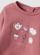 Pink pure organic cotton T-shirt with print, regular fit_2