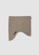 Beige teddy-effect neck warmer with drawstring ALTAVIA WITH DEBORAH COMPAGNONI_2