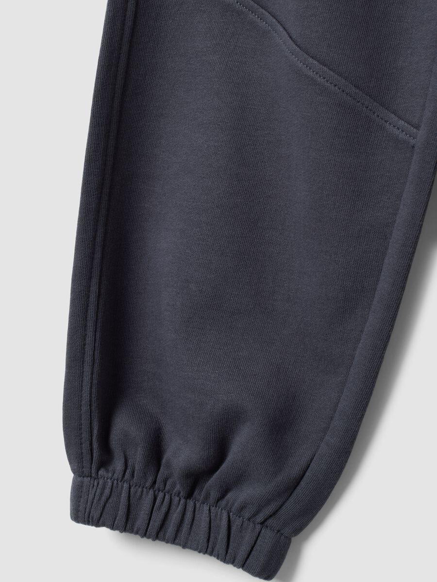 Grey pure cotton joggers_3