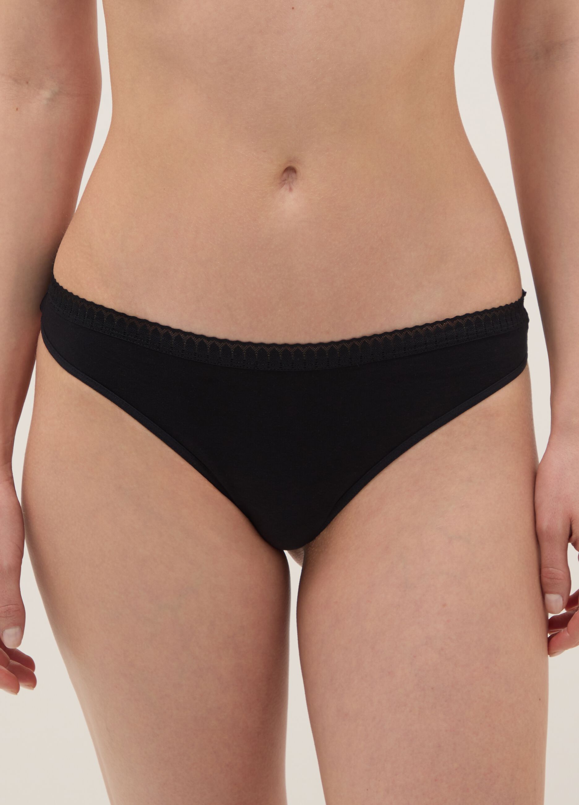 Multi-colour regular fit Brazilian brief twin pack in stretch cotton