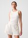 Ribbed tank top with halter neck_0