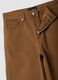 Brown wide-leg jeans in pure cotton_1