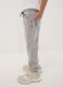 Grey jog denim in a cotton and viscose blend, relaxed fit for boys_2