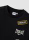 Black pure cotton T-shirt with all-over prints for boys_3