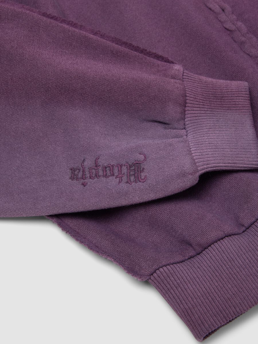 هودي Sunfaded بسحّاب كامل باللون العنابي_6