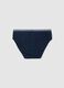 Regular fit blue kids briefs in stretch cotton_1