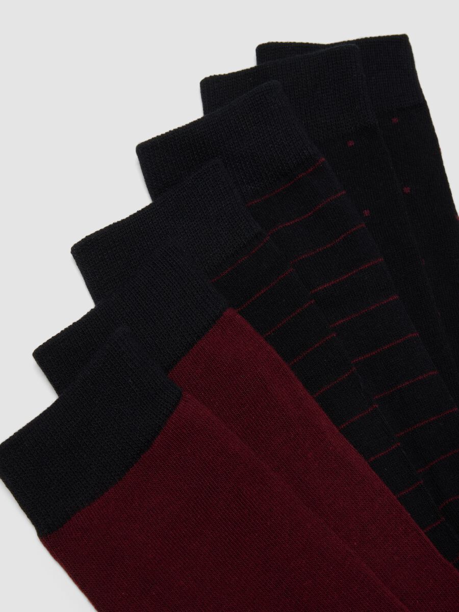 Five-pack of stretch organic cotton mid socks_2