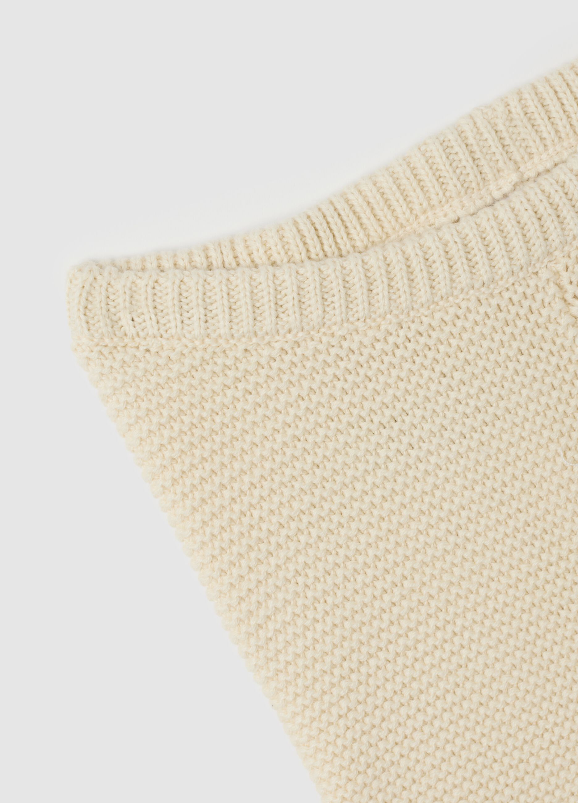 Knitted cotton trousers