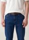 Regular tapered pure cotton denim jeans_2