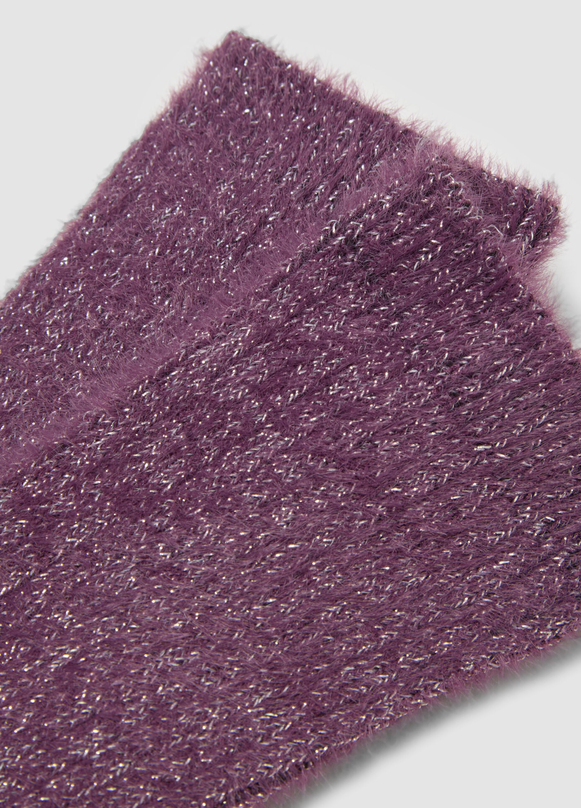 Bipack di calzini rosa chiaro e malva in tessuto elasticizzato