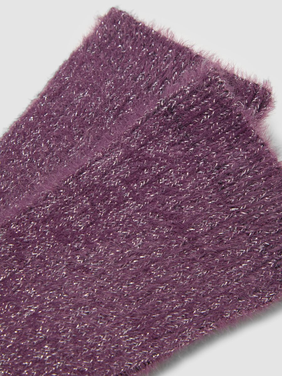 2-pack of light pink and mauve stretch socks_1