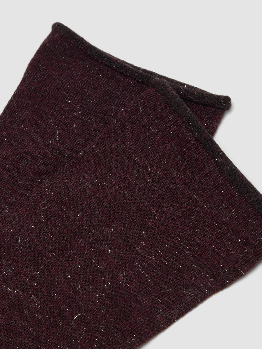Red socks in stretch viscose_2
