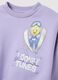 Girls' Regular Fit Purple Suit in Cotton Blend with Print_2