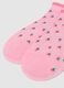 Girls' multicolour cotton blend fruit socks three-pack_1