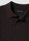 Brown pure merino wool polo jumper with polo collar_1