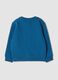 Blue crew-neck sweatshirt in pure organic cotton_1