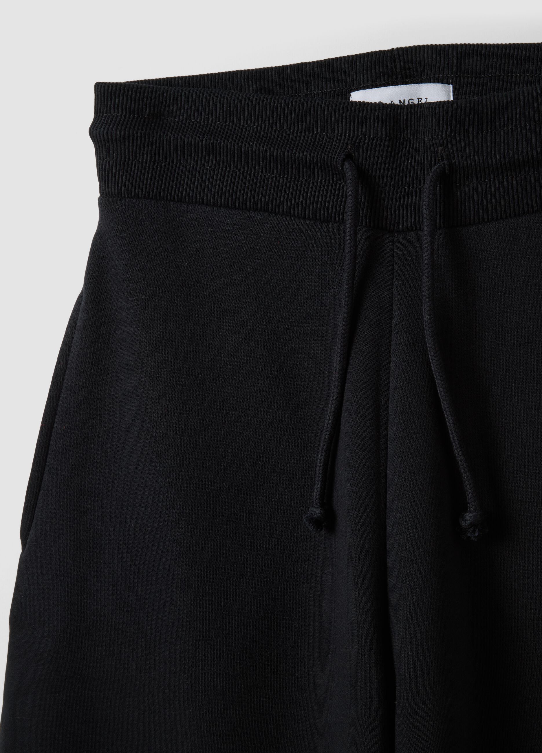 Black cotton-blend baggy-fit joggers