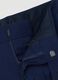 Blue slim-fit stretch formal trousers_1