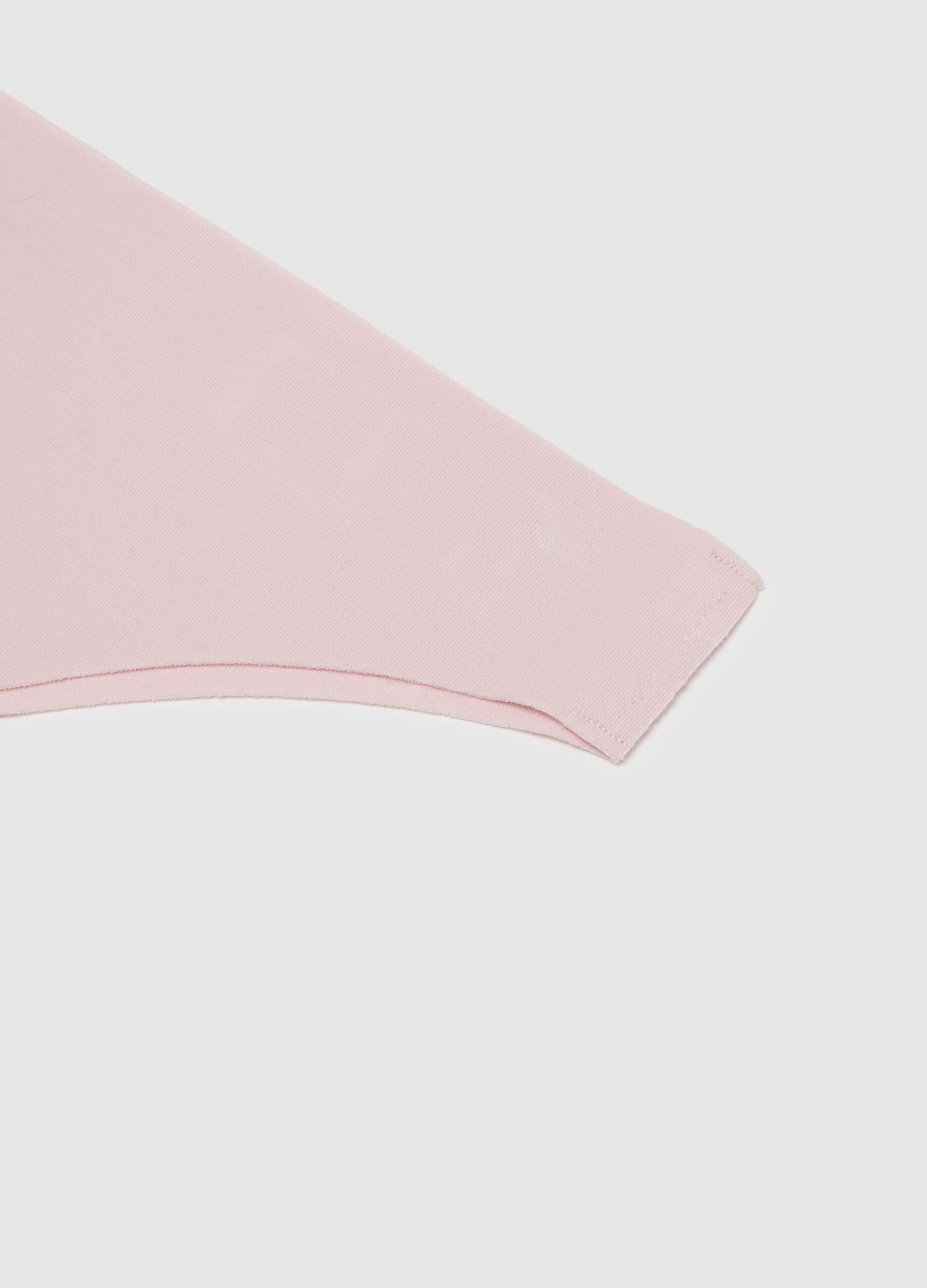 Pink cotton stretch Brazilian knickers, regular fit