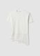 White pure cotton T-shirt with lace insert, relaxed fit_4