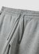 Grey cotton-blend joggers with cuffed hems and drawstring_6