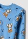 Light blue pure organic cotton pyjamas with teddy bear print_3