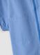 Customisable blue gingham nursery apron with machine embroidery_3