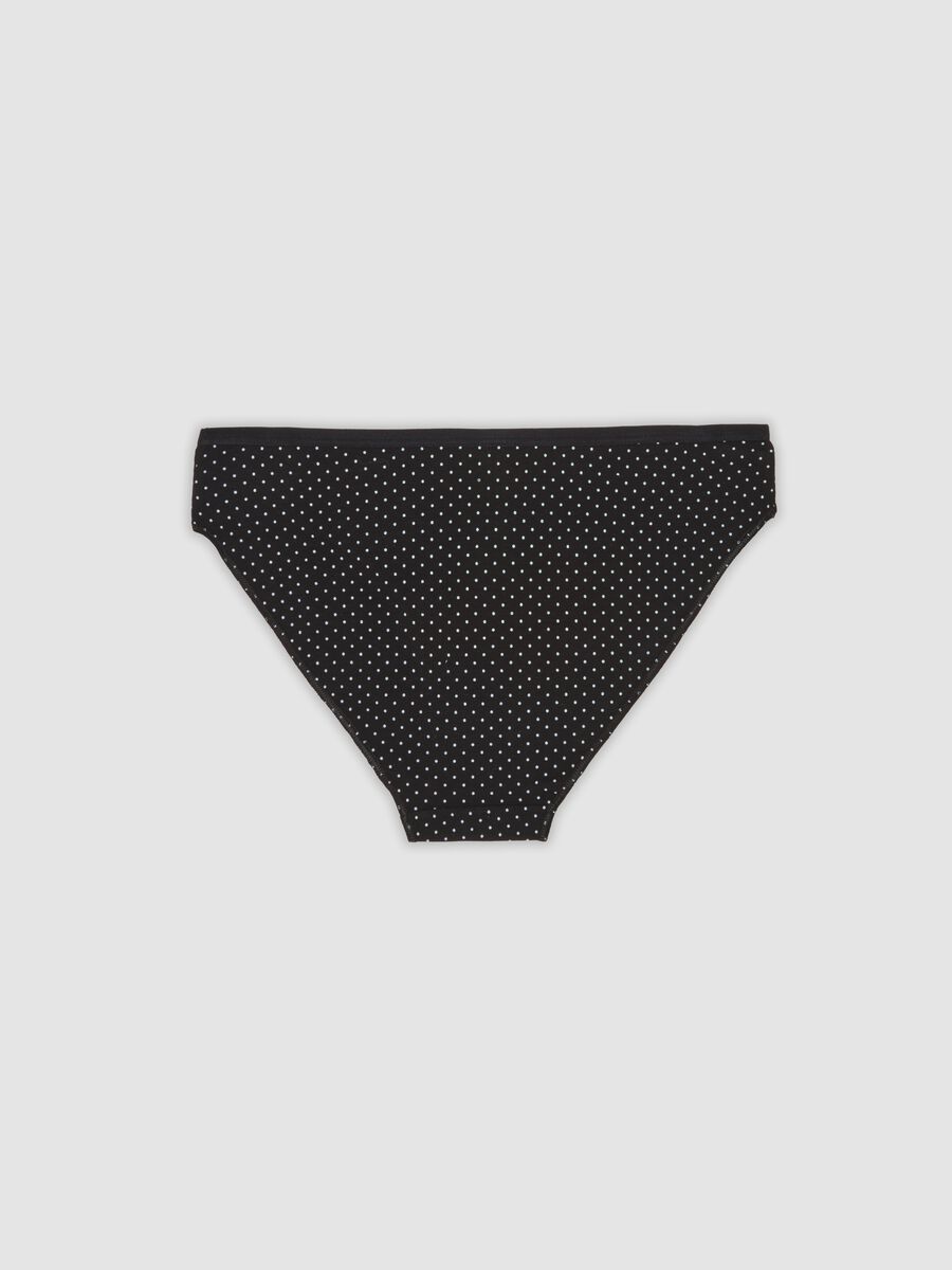 Pack of five black stretch-fabric briefs_1