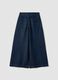 Blue wide-leg jeans in pure cotton_2