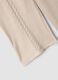 Beige regular-fit trousers with bow_3