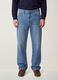 Jeans denim in puro cotone relaxed fit_1