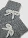 Grey wool-blend gloves with knitted bow detail_2