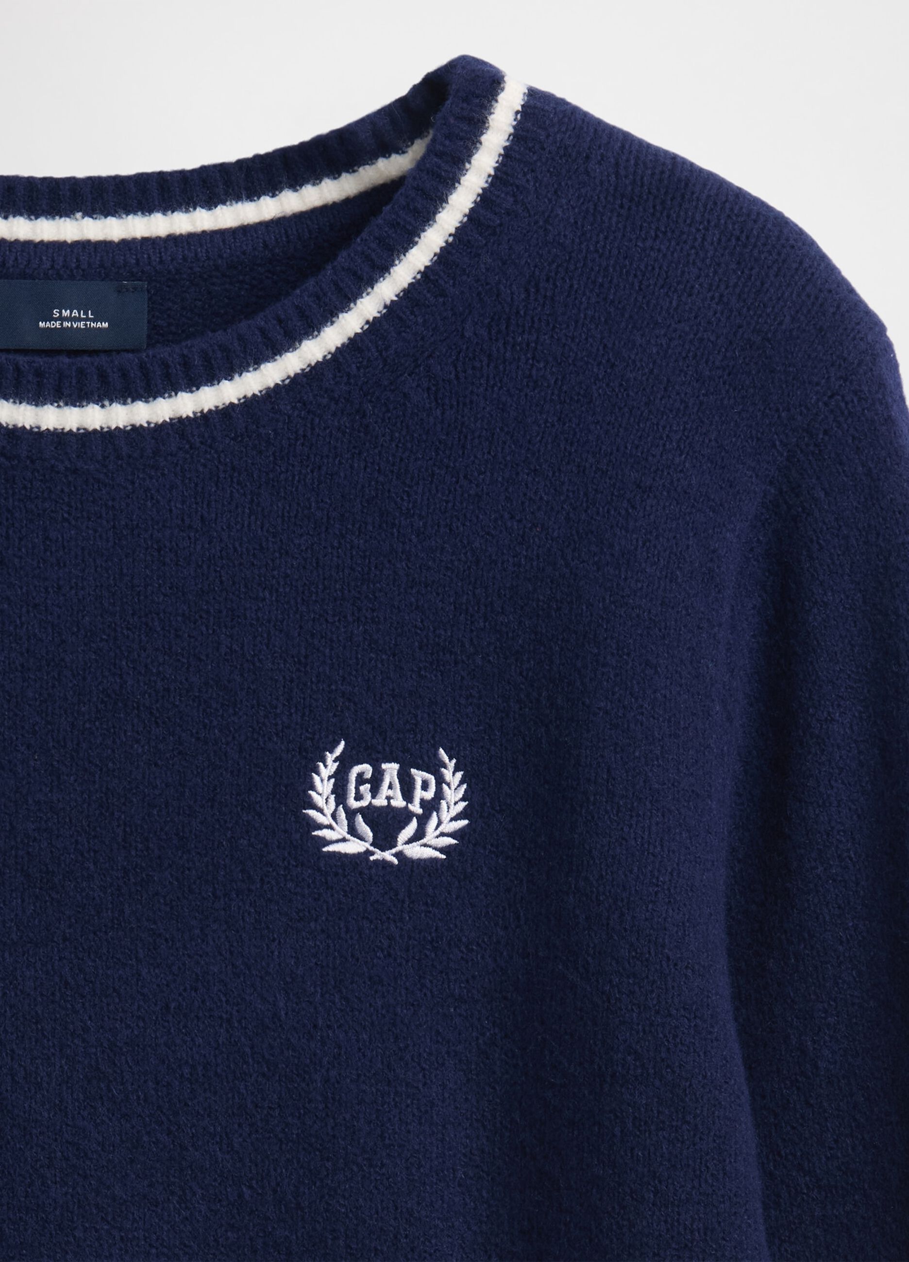 Blue Cotton Blend Jumper