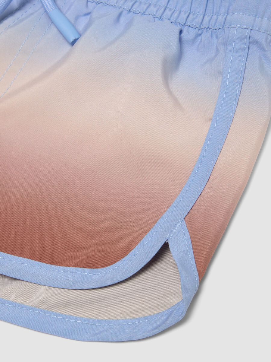 Blue ombr&eacute; baby boxer swim shorts_3