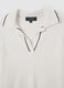 White Polo Sweater in Viscose Blend_5